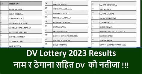 dv lottery 2023 results|résultat lottery 2023.